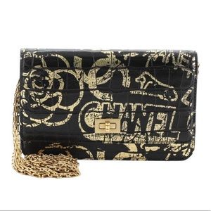 SOLD - Chanel Graffiti Crocodile Embossed Reissue